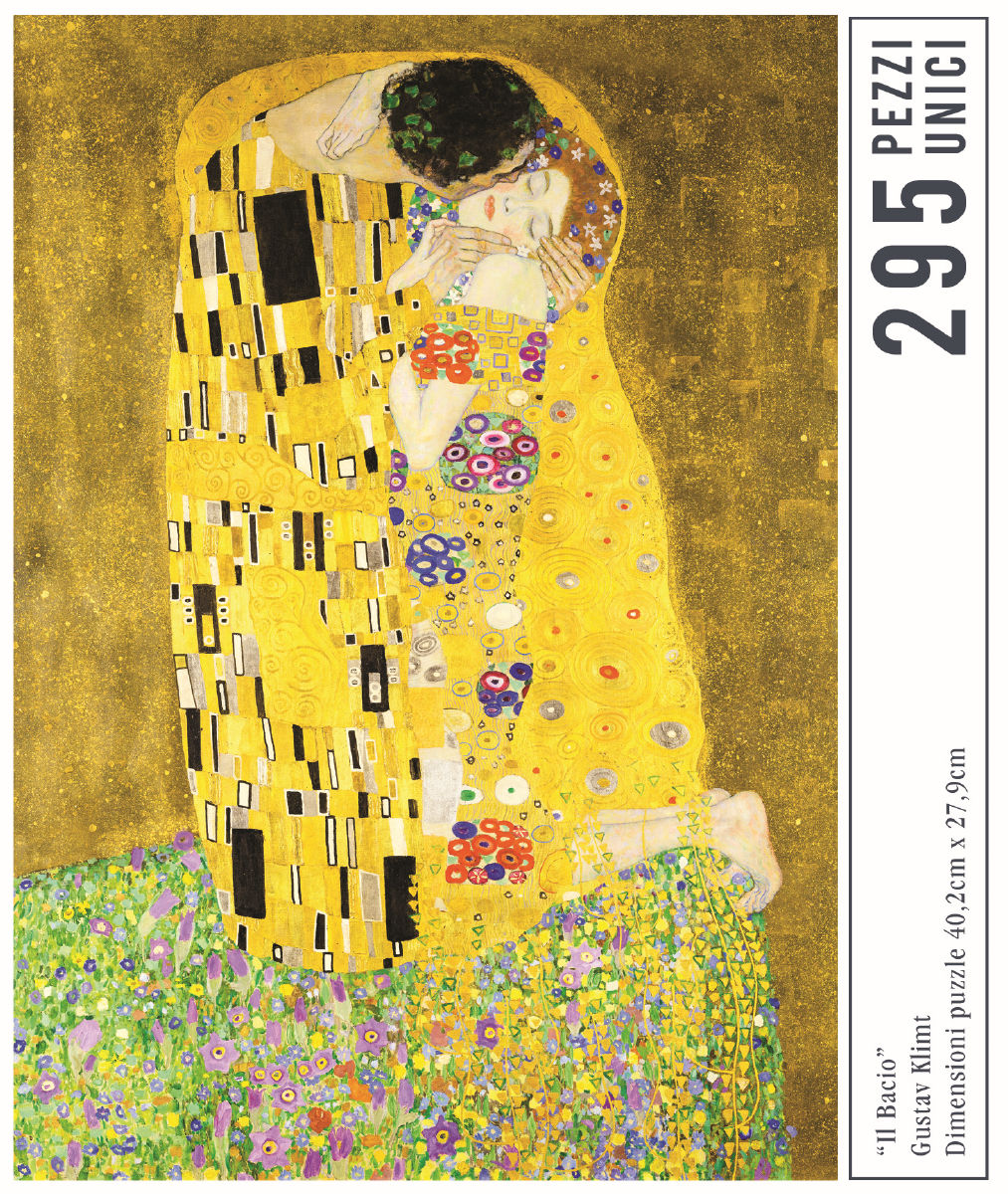 Gustav Klimt, Il Bacio, WoodART Puzzle di Legno.
