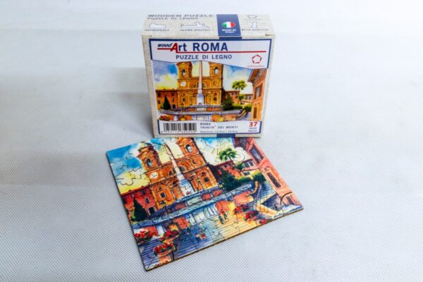 Roma, Trinità dei Monti, puzzle di legno, FORMAcultura